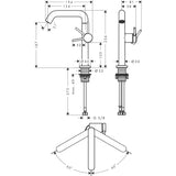 HANSGROHE Mitigeur de lavabo 210 Tecturis S Fine Coolstart avec vidage push-open