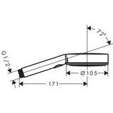 HANSGROHE Douchette à main 105 3 jets Pulsify Select S Relaxation
