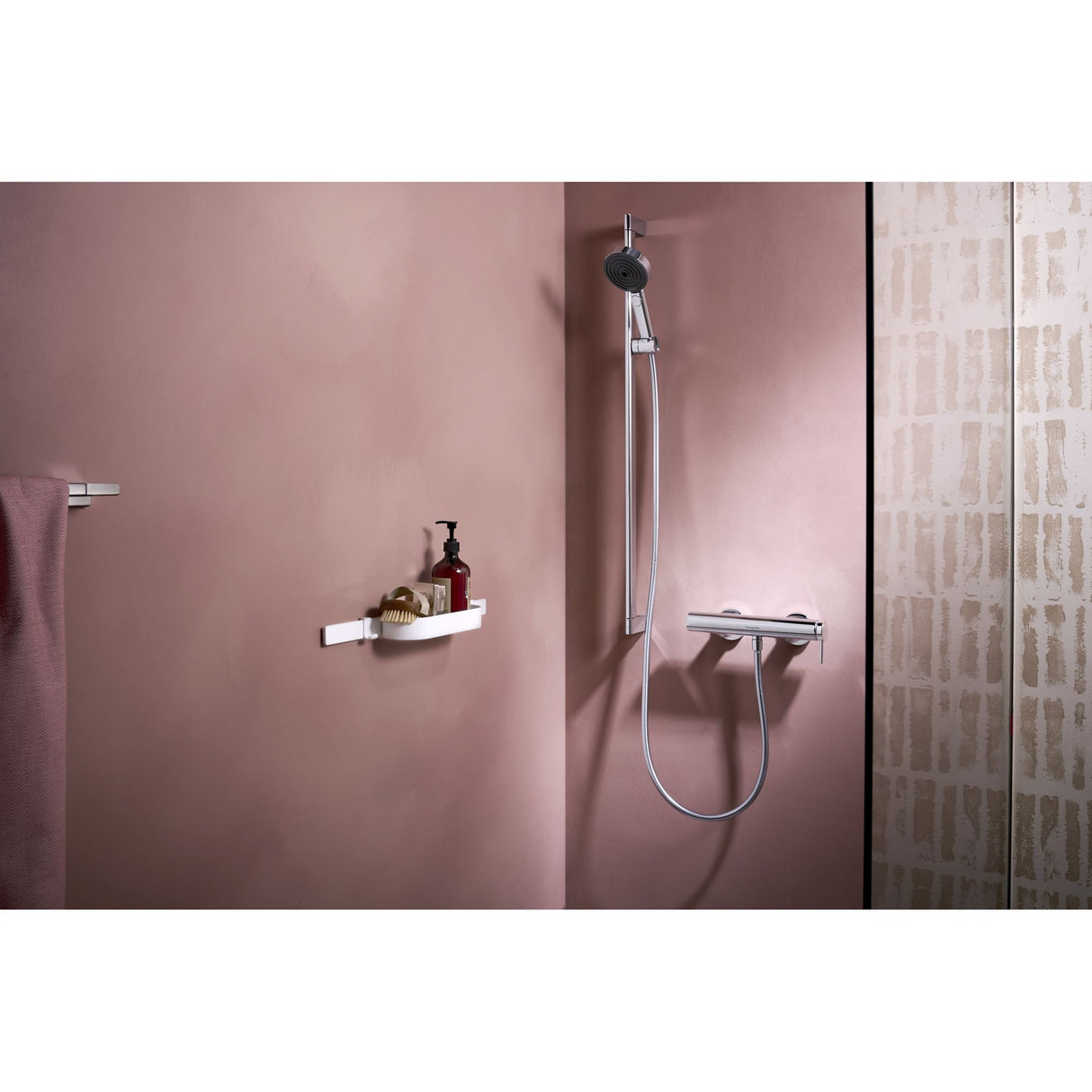 HANSGROHE Set de douche 105 3 jets Pulsify Select S Relaxation avec barre  96 cm et flexible 24170700