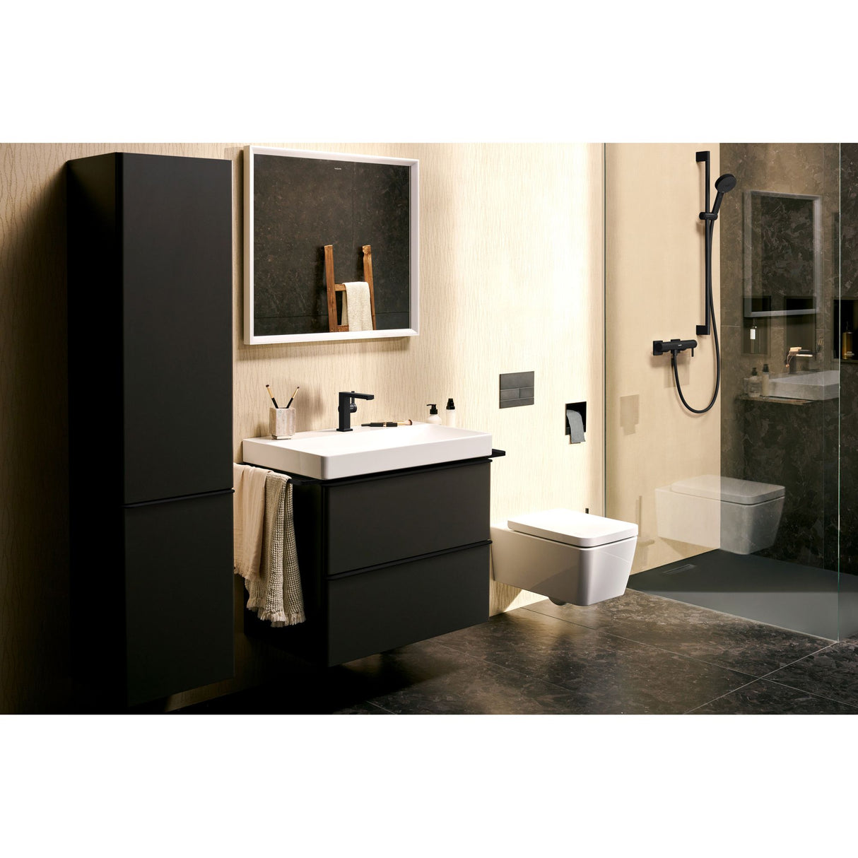 HANSGROHE Set de douche 105 3 jets Pulsify Select S Relaxation avec barre  96 cm et flexible 24170700