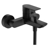 Mitigeur bain-douche Grohe, robinetterie moderne noire, finition mate
