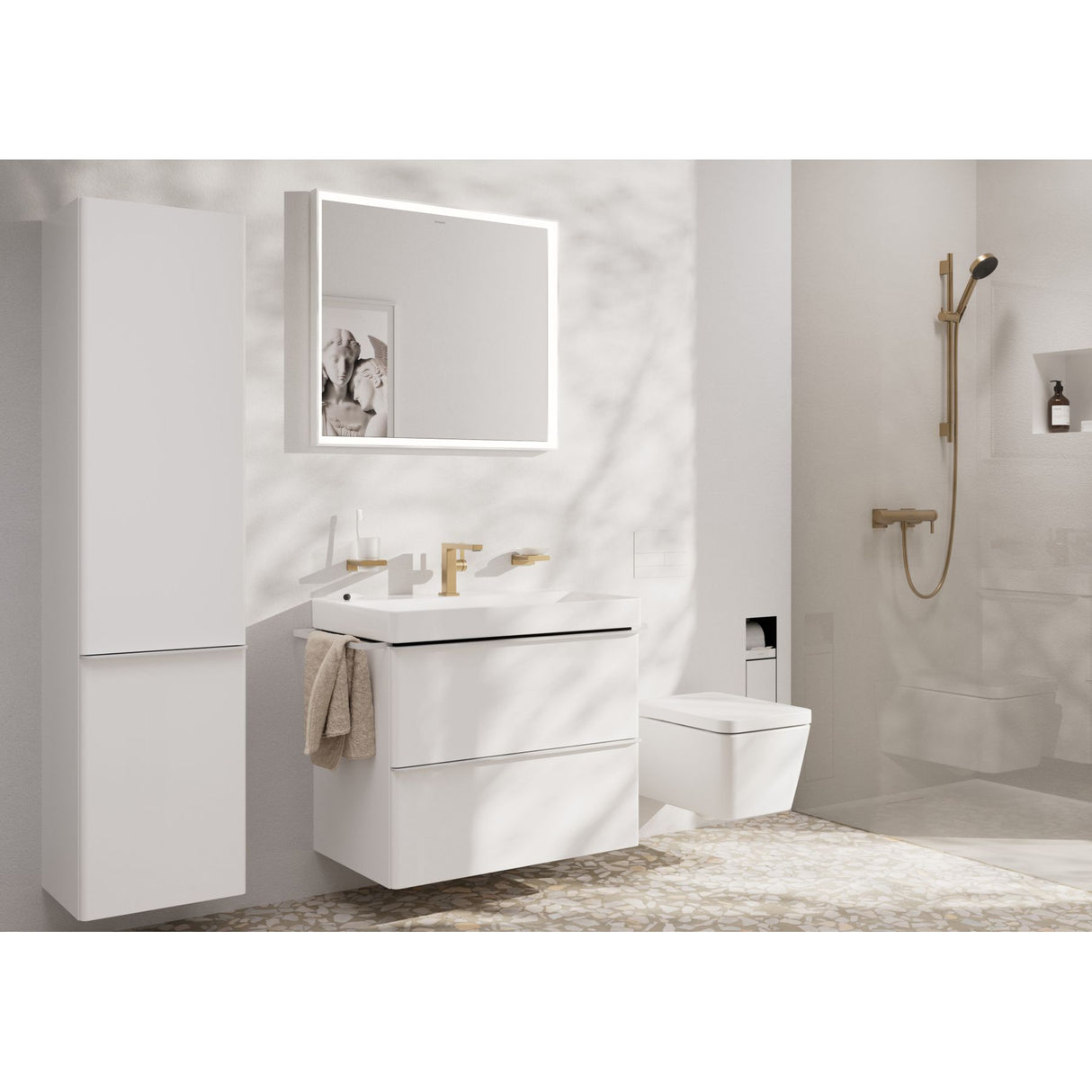 HANSGROHE Mitigeur de lavabo 110 Tecturis E Fine Coolstart avec vidage push-open
