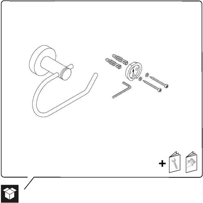 Duravit D-Code Dévidoir de papier WC Chromé 16,5 cm - 0099261000