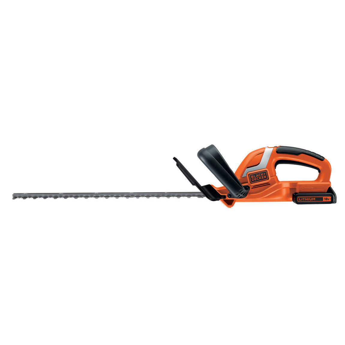 BLACK+DECKER Taille-haies sans fil 45cm 18V 2Ah avec garde transparente GTC1845L20-QW