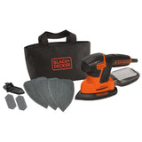 BLACK+DECKER Ponceuse mouse filaire 120W avec accessoires KA2000-QS