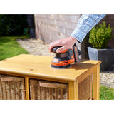 BLACK+DECKER Ponceuse excentrique sans fil 18V sans batterie BDCROS18N-XJ
