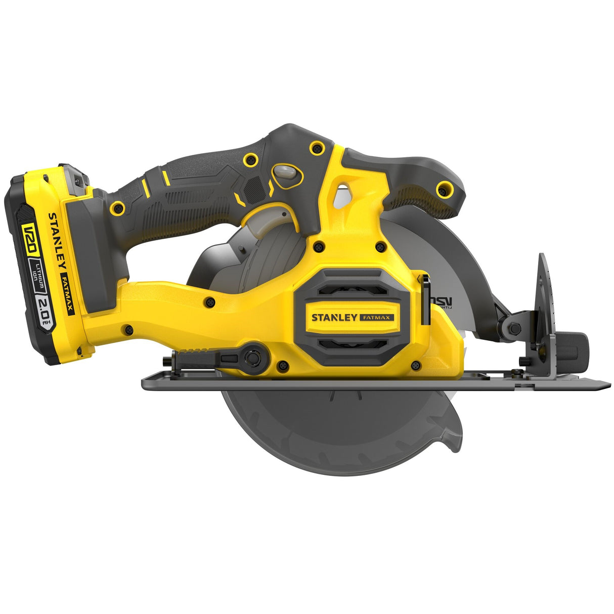 Scie circulaire sans fil Stanley Fatmax, outil électroportatif jaune et noir