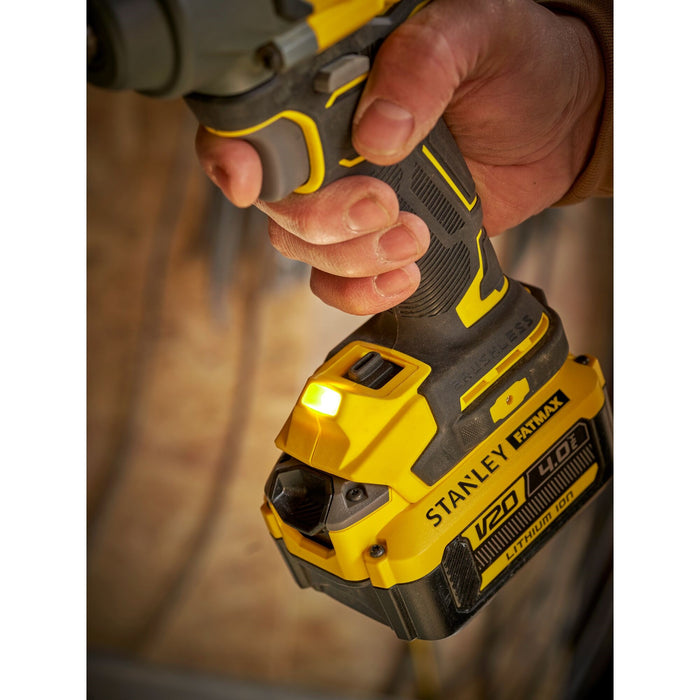 STANLEY FATMAX V20 Boulonneuse à chocs 1/2" 370 Nm Brushless 18V Sans Batterie SFMCF920B-XJ