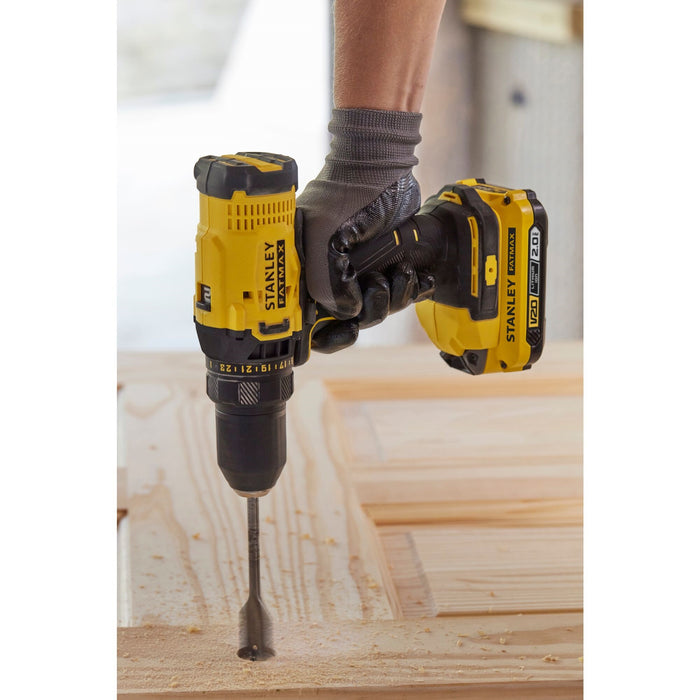 STANLEY FATMAX V20 Perceuse Visseuse 18V Avec 2 Batteries 2Ah + 100 Accessoires SFMCW223B-XJ