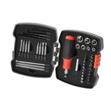 BLACK+DECKER Coffret Tournevis à cliquet manuel avec embouts (43 pièces) A7175-XJ