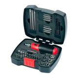 BLACK+DECKER Coffret Tournevis à cliquet manuel avec embouts (43 pièces) A7175-XJ
