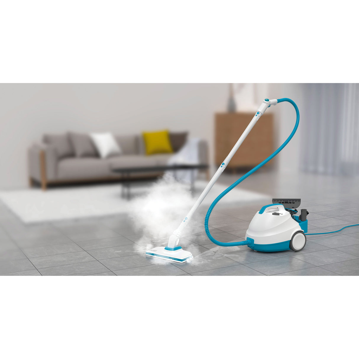 BLACK+DECKER Nettoyeur Vapeur Traineau Multifonction Ultra 2000W, 8 Accessoires