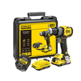 STANLEY FATMAX Perceuse-visseuse 80Nm Brushless Lithium 18V 2 batteries 2 Ah V20 SFMCD725D2K-QW