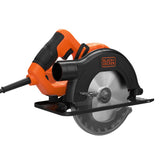 Scie circulaire BLACK+DECKER, électroportatif, couleur orange et noire
