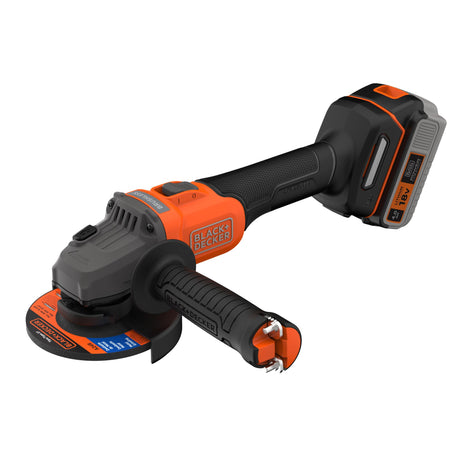 Meuleuse sans fil BLACK+DECKER, outil électroportatif noir et orange