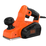 Rabot électrique Black+Decker, outil de bricolage, couleur orange et noir.