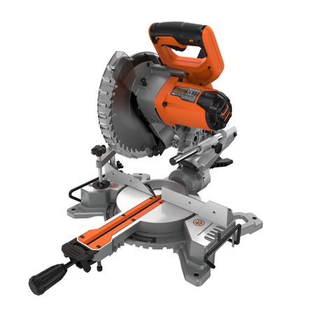 Scie à onglet Black+Decker, outil électroportatif, couleur orange et noir