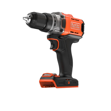 Perceuse visseuse Black+Decker noire et orange, outil électroportatif.