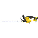 Taille-haie électrique Stanley, type outil de jardin, couleur jaune et noir.