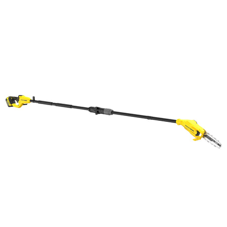 Perche élagueuse jaune DEWALT, outil d'élagage télescopique pour coupe des branches