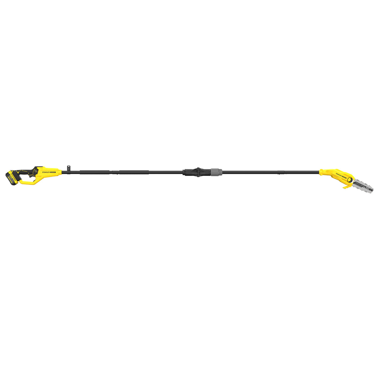 Élagueuse sur perche Stanley, outil de jardinage, couleur jaune et noire