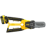 Scie électrique Stanley, type Fatmax, couleur jaune et noir, outil de jardinage puissant.