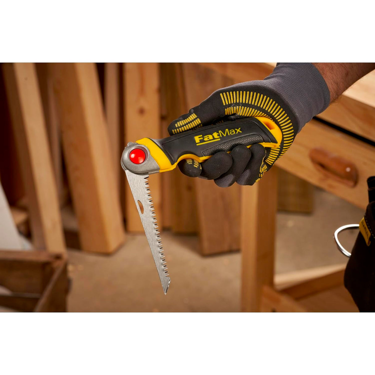 STANLEY FATMAX Scie à guichet lame rétractable 1mm 3 angles de blocages FMHT0-20559