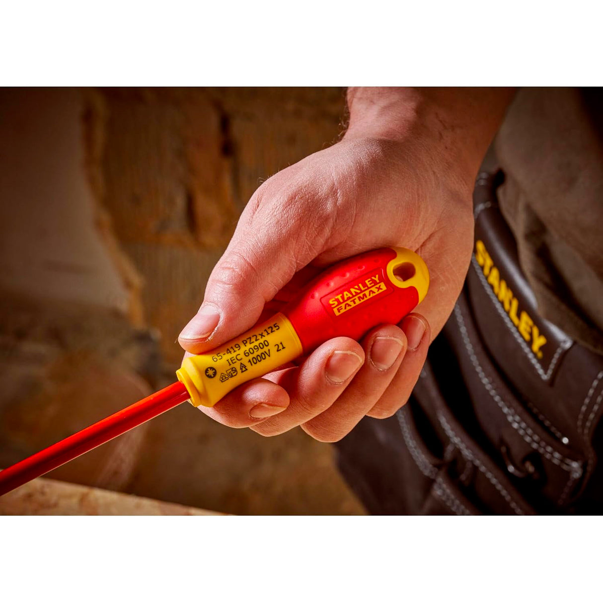 STANLEY FATMAX Jeu de 6 tournevis isolés 1000V électricien Pozi 0-65-443