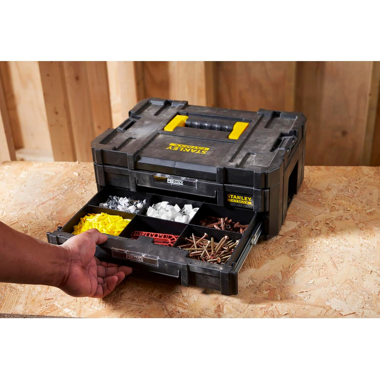 STANLEY FATMAX Mallette 2 tiroirs 44x33x17,6cm PRO-STACK FMST1-71969