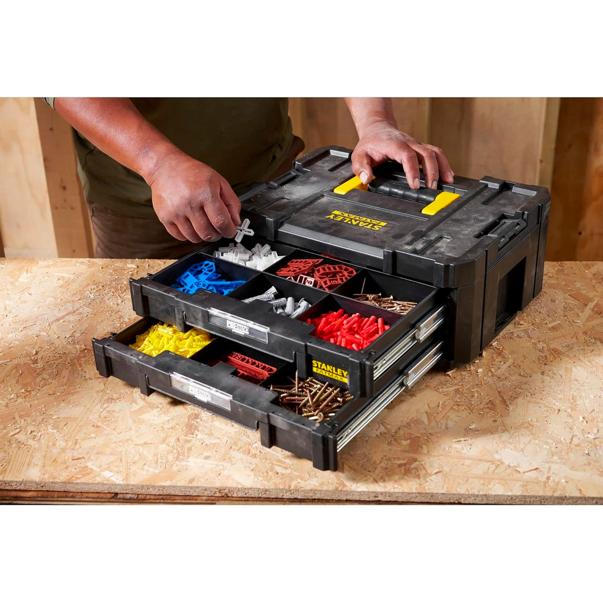 STANLEY FATMAX Mallette 2 tiroirs 44x33x17,6cm PRO-STACK FMST1-71969