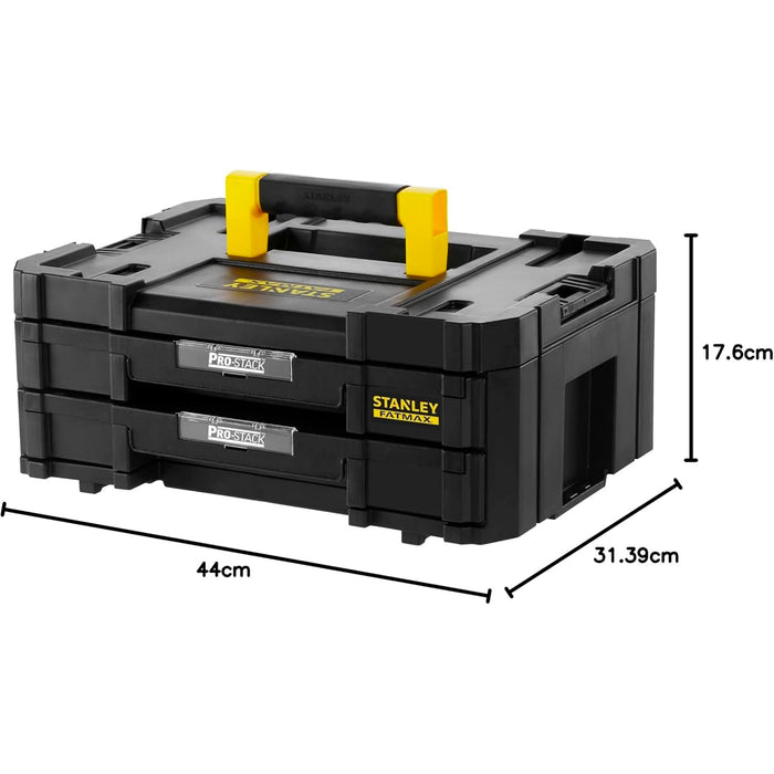 Mallette 2 Tiroirs - 44 x 33 x 17,6 cm - 7,5 kg - PRO-STACK FATMAX - STANLEY, FMST1-71969