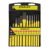 STANLEY Jeu de 12 outils de frappe chasse-goupilles et burin et pointeau 1-18-299