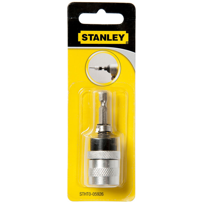 Porte-Embout à Ressort Réglable - Compatible avec Perceuse de 8 ou 10 mm - Acier - STANLEY, STHT0-05926