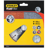 Disque diamant Stanley FatMax gris pour découpeuse, 125 mm, pour béton et matériaux durs.