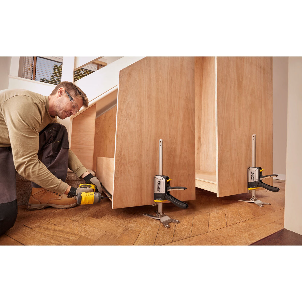 STANLEY Lot de 2 Tradelift lève express 150kg levage 1 main FMHT83552-1