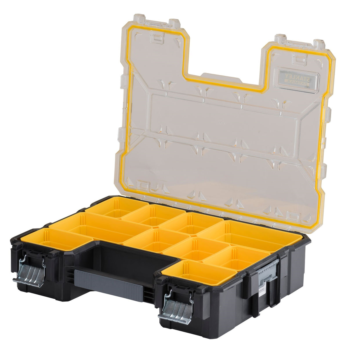 STANLEY Fatmax Lot de 2 organiseurs étanches - 10 compartiments amovibles, charge 8kg