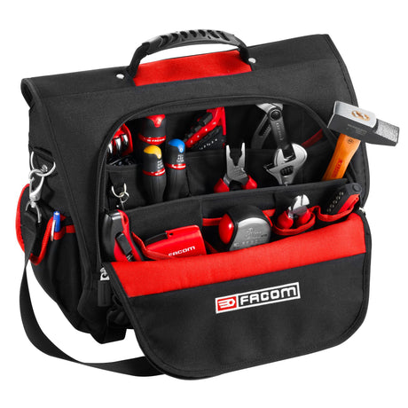Sac textile pour outils, 14 Pochettes Intérieur et 2 Poches Latérales Extérieur FACOM BS.TLBPB