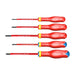 Jeu de 5 tournevis plats et cruciformes PROTWIST isolés 1000 Volts FACOM ATP.J5VE