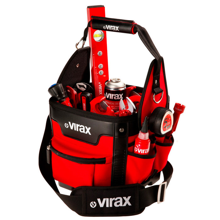 Sac-seau textile avec porte outils VIRAX 382655