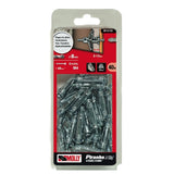 Molly Chevilles métalliques à expansion Ø 4 x 33 mm avec vis M4 à tête cylindrique