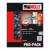 Molly PRO-PACK 100 chevilles métalliques à expansion Ø 6 x 34 mm avec vis M6 - Mister PRO
