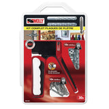 Kit Molly 26 chevilles + pince : 16 Ø 4 x 33 mm + 10 Ø 5 x 36 mm + Outil de pose + 2 forets 8 mm et 11 mm + 1 embout PH2