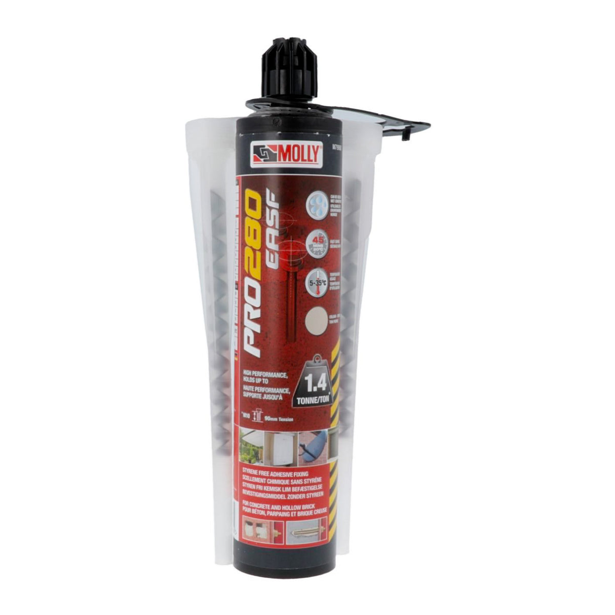 Molly Cartouche scellement chimique 300 ML avec 1 canule