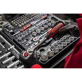 KS TOOL Coffret de douilles et accessoires 1/4" + 3/8''+ 1/2'' 195 pcs 917.0795