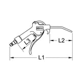 KS TOOL Soufflette avec buse 95mm 1/4" 6,35mm 515.1902