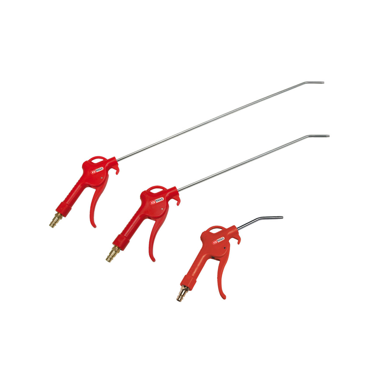 KS TOOL Jeu de 3 soufflettes avec buse 100 mm 330mm 490mm Raccord 1/4 515.1921