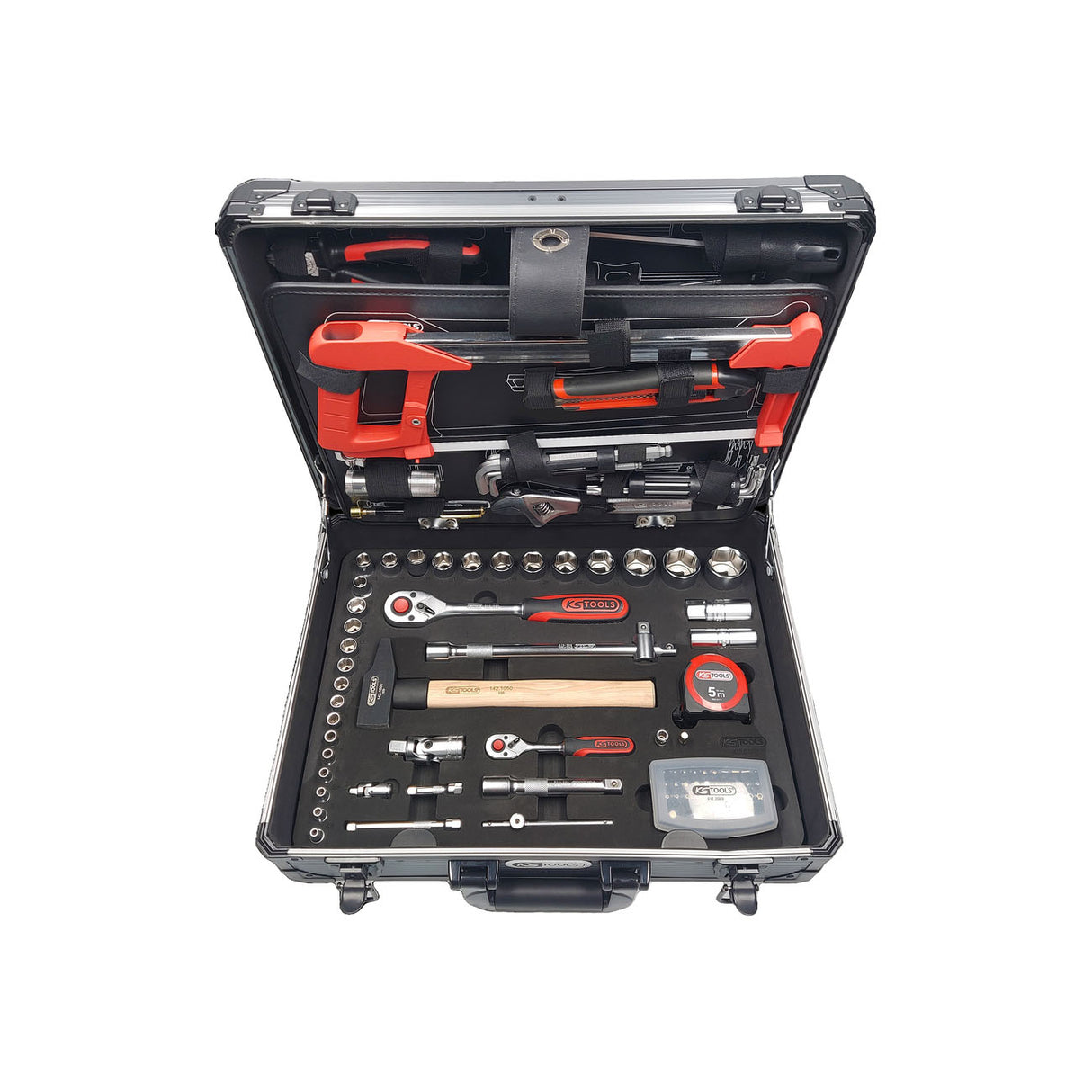KS TOOL Coffret de maintenance 1/4" + 1/2" ULTIMATE 131 pièces 922.0731