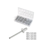 KS TOOL Assortiment de rivets x400 970.0150
