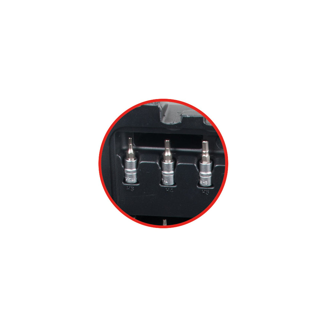 KS TOOL Jeu de douilles 1/4" + 3/8" + 1/2" 216 Unités 917.0216