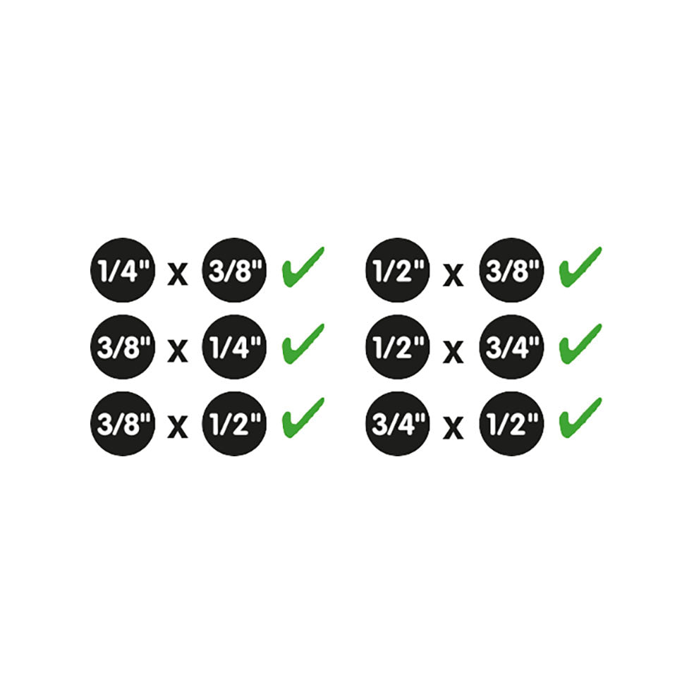 KS TOOL Réduction douilles Unitésset 1/4" + 1/2" 6 Unités 911.0106